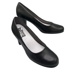 Aerosoles Dressy Black Heel Leather Pumps 8M New Without Tags Condition